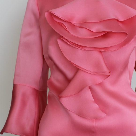 Frascara Tops - Luscious Pink Formal Blouse